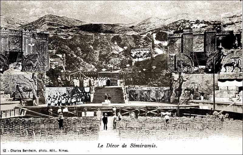 SÃ©miramis aux ArÃ¨nes de NÃ®mes, le 24 juillet 1904- Carte Postale ...